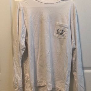 White long sleeved Vineyard Vines shirt